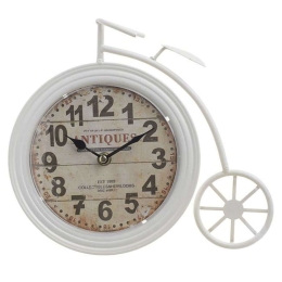 Ρολόι Επιτραπέζιο Ποδήλατο 3-20-977-0072 26x5x23,5cm Ecru Inart Μέταλλο