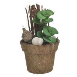 Διακοσμητικό Φυτό Σε Γλάστρα 3-85-483-0016 Φ8cm Green Inart Πλαστικό