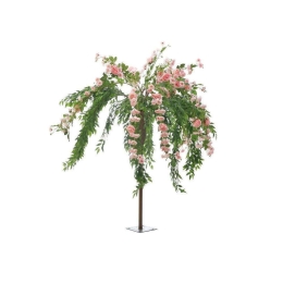 Δέντρο 3-85-453-0006 160cm Pink-Green Inart Πλαστικό
