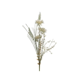 Διακοσμητικό Λουλούδι-Κλαδί 3-85-084-0139 58cm White Inart Μέταλλο,Ύφασμα