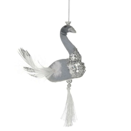 Στολίδι Κύκνος (Σετ 6Τμχ) 2-70-758-0071 22x5x13cm Grey-Silver Inart