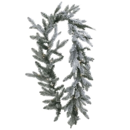 Γιρλάντα Χιονισμένη Με 30 Λαμπάκια 2-85-125-0064 180cm (120Tips) Green-White Inart