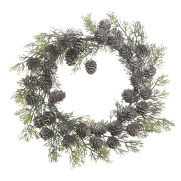 Στεφάνι 2-85-397-0023 Φ28cm Green-Brown Inart