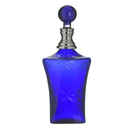 Καράφα 3-70-085-0224 11x11x30cm Blue-Silver Inart Μέταλλο,Γυαλί