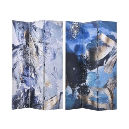 Παραβάν 2 Όψεων 3-50-610-0263 120x3x180cm Multi Inart Ξύλο,Καμβάς