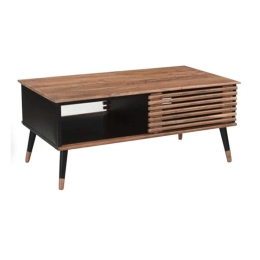 Τραπεζάκι Σαλονιού 3-50-615-0005 120x60x45cm Natural-Black Inart