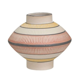 Βάζο Κεραμικό 3-70-211-0255 Φ21x15cm Multi Inart Κεραμικό