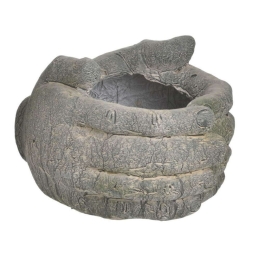 Κασπώ Χέρι 3-70-146-0494 31x25x18cm Grey Inart Κεραμικό