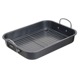 Ταψί Με Σχάρα 6-60-560-0177 39x30x8cm Grey Click Αλουμίνιο