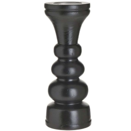 Κηροπήγιο 3-70-804-0032 Φ12x33cm Black Inart Ξύλο