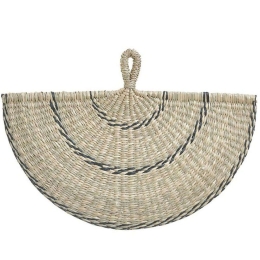 Διακοσμητικό Τοίχου Βεντάλια 3-70-564-0104 56x3x25cm Natural Inart Ψάθα