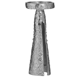 Κηροπήγιο 3-70-983-0078 Φ11x27cm Silver Inart Αλουμίνιο