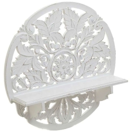 Ράφι Τοίχου Ξυλόγλυπτο 3-70-536-0114 56x12x60cm White
