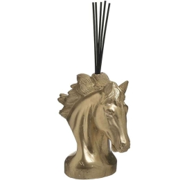 Αρωματικό Χώρου Με Στικς Άλογο 6-80-392-0013 20x10x25cm Gold Click Κεραμικό