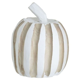 Διακοσμητική Κολοκύθα 3-70-804-0059 Φ12x19cm Natural-White Inart Ξύλο