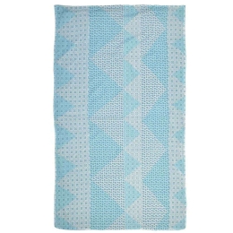 Πετσέτα Θαλάσσης Διπλής Όψης 5-46-304-0025 Light Blue-White Ble Θαλάσσης 100% Βαμβάκι