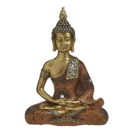 Βούδας 3-70-547-0958 19x11x28 Terra-Gold Inart Πολυρεσίνη