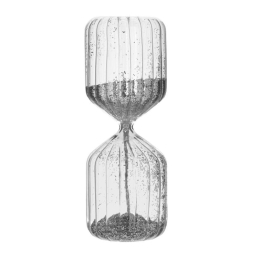 Κλεψύδρα Γυάλινη 3-70-151-0684 9x25 Clear-Silver Inart Γυαλί