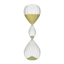Κλεψύδρα Γυάλινη 3-70-151-0682 12x37 Clear-Yellow Inart Γυαλί