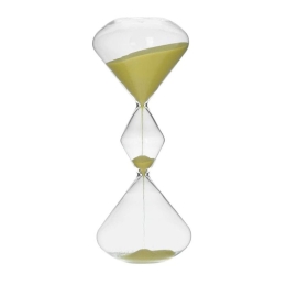 Κλεψύδρα Γυάλινη 3-70-151-0686 13x30 Clear-Yellow Inart Γυαλί