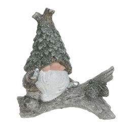 Διακοσμητικός Άγιος Βασίλης 2-70-039-0008 11x7x14cm Grey-Green Inart