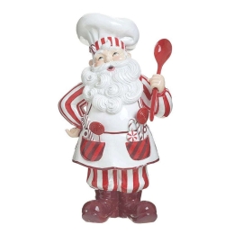 Άγιος Βασίλης 2-70-979-0063 26x20x47cm White-Red Inart