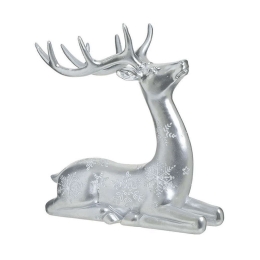 Διακοσμητικός Τάρανδος 2-70-944-0048 23x10x24cm Silver Inart