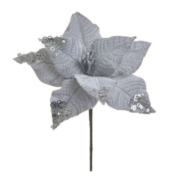 Λουλούδι - Κλαδί 2-85-397-0101 55cm Silver Inart