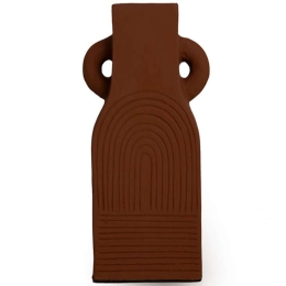 Διακοσμητικό Βάζο Dorus 0750006 17,5x10,5x32cm Terracotta Soulworks Πηλός