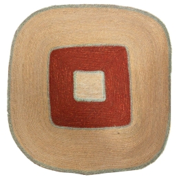Διακοσμητικό Τοίχου Jimeno 840001 53x50x10cm Small Natural-Red Soulworks Seagrass