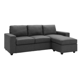 Καναπές Portland Dark Grey E9585,1 203X140X85X88 cm Ύφασμα