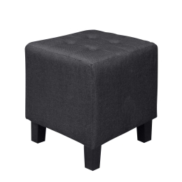 Σκαμπό Medea Black Ε7042,1 37Χ37Χ42 cm Ύφασμα