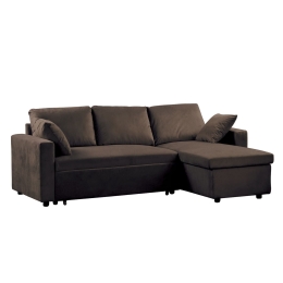 Καναπές Κρεβάτι Montreal Brown E9586,1 223X146X83 cm Ύφασμα