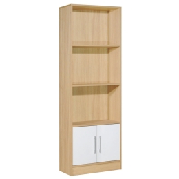 Βιβλιοθήκη Decon Natural-White ΕΟ3018,7 60X29X180 cm