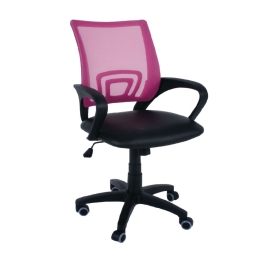 Καρέκλα Γραφείου BF2101 Pink-Black EO254.70 54x56x91/101 cm