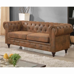 Καναπές Chesterfield Brown E942,3 190X82X77 cm Ύφασμα