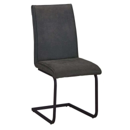Καρέκλα Tory ΕΜ794,1 Anthracite Σετ 4τμχ Ξύλο,Ύφασμα