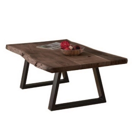 Τραπεζάκι Σαλονιού Lizard ΕΑ7101,1 115x65x40cm Black-Walnut Μέταλλο,Ξύλο