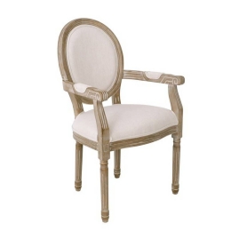 Πολυθρόνα Jameson Decape/Ecru Ε753,1 49x58x95cm Ξύλο,Ύφασμα