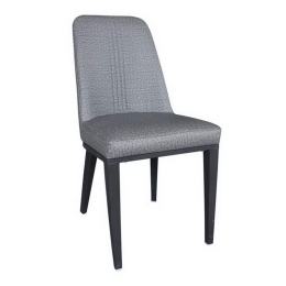 Καρέκλα Caster ΕΜ157,1 45x60x89cm Black Anthracite Σετ 6τμχ Μέταλλο,Τεχνόδερμα