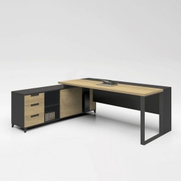 Γραφείο Project Sonoma/Grey ΕΟ918 160x70/160x40 (H.75)cm