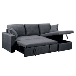 Καναπές-Κρεβάτι Γωνία Αναστρέψιμο Montral Anthracite Ε9586,6 223x146x81x83 Ύφασμα