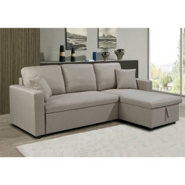 Καναπές-Κρεβάτι Γωνία Αναστρέψιμο Montral Beige Ε9586,7 223x146x81x83 Ύφασμα
