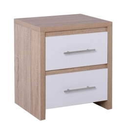 Κομοδίνο Kennel Sonoma/White Ε765,1 47x39x57cm Μελαμίνη
