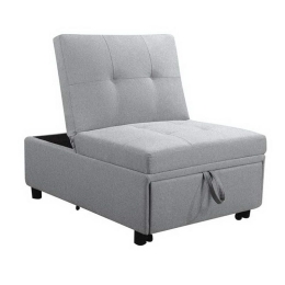 Πολυθρόνα - Κρεβάτι Imola Ε9921,02 75x106x90/75x172x44cm Light Grey Ύφασμα
