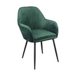 Πολυθρόνα Valery ΕΜ711,3 55x61x87cm Black Forest Green Σετ 2τμχ