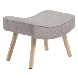 Σκαμπό - Υποπόδιο Alma Ε7141,61 52x38x35cm Light Grey