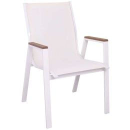 Πολυθρόνα Virna Ε6798,2 63x56x90cm White-Natural