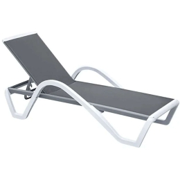 Ξαπλώστρα Summer Ε3382 69/58x196x31cm White-Grey
