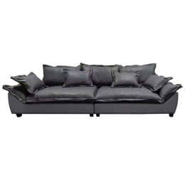 Καναπές Τετραθέσιος Darby Nabuk Ε9413,1 319x110x94cm Dark Grey
